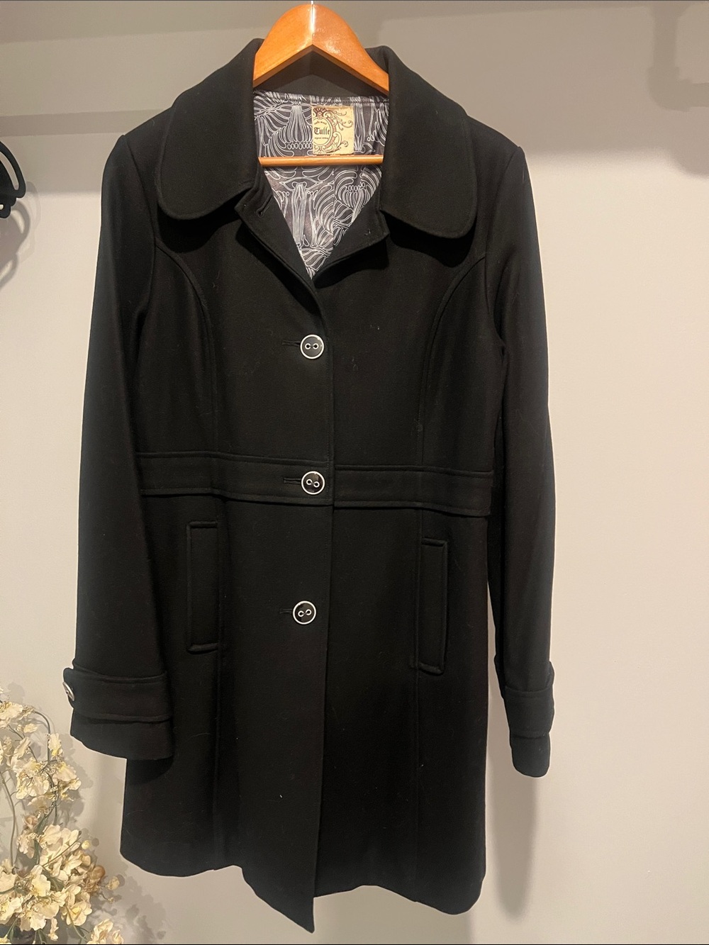 Tulle Black Coat